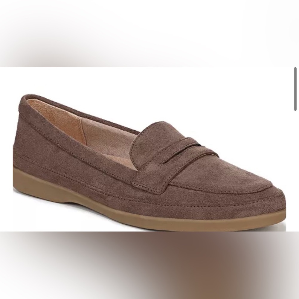 Life Stride Tan Suede Loafers